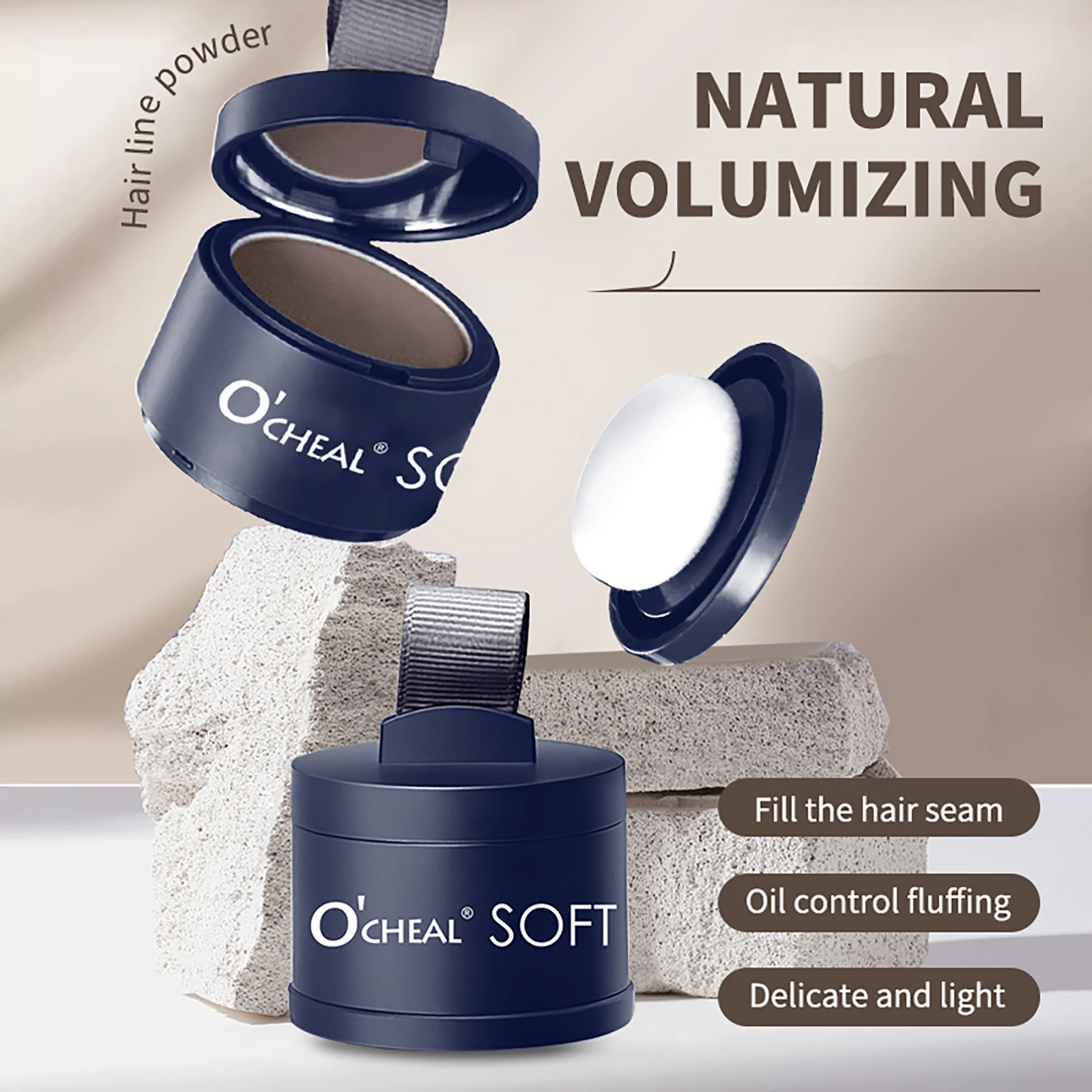 O'CHEAL Hairline Fluffy Powder Repair Volume Powder Shadow Shadow Powder Hair Concealer Coverage Fill Forehead Hairline 2