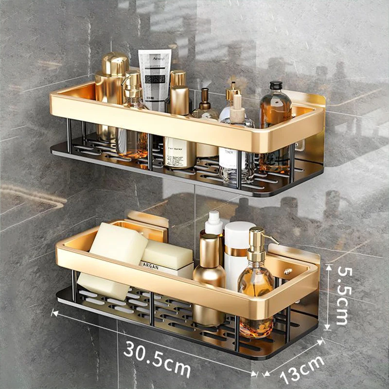 1pc Bathroom Wall Mounted Storage Rack With Multiple Layers For Toiletry,  Cosmetics Organizer For Toilet