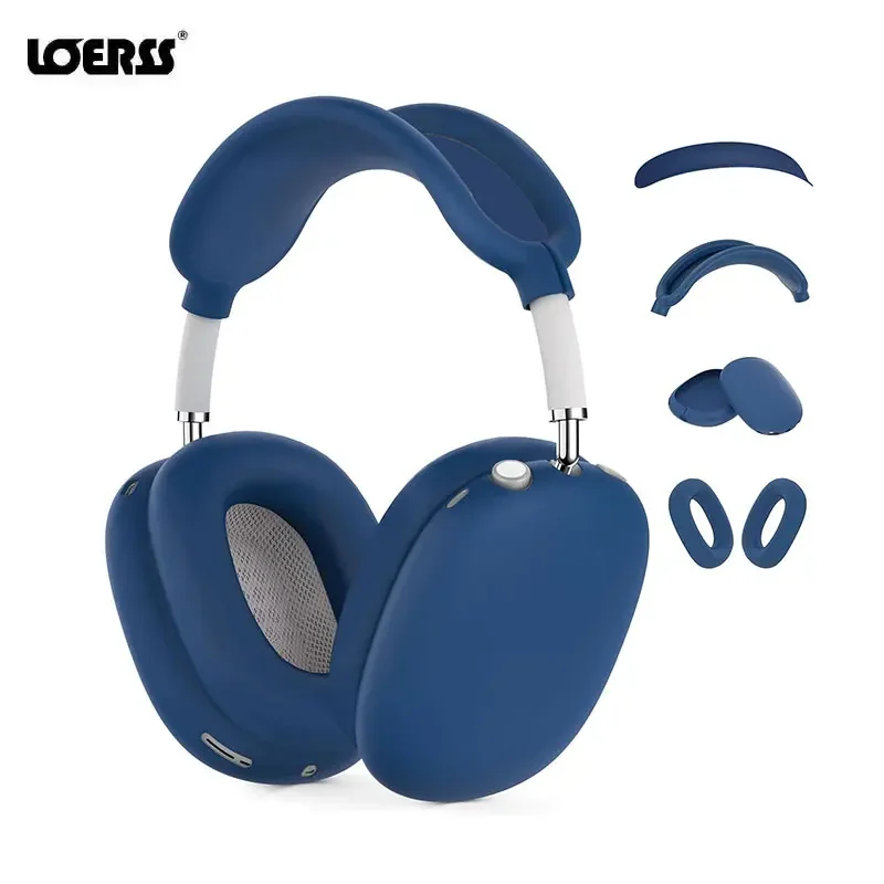 Custodia Per Cuffie In Silicone Loerss 3 In 1 Per Airpods Max Custodia Protettiva Antiurto Morbida Per Custodie Per Accessori Apple Airpod Max