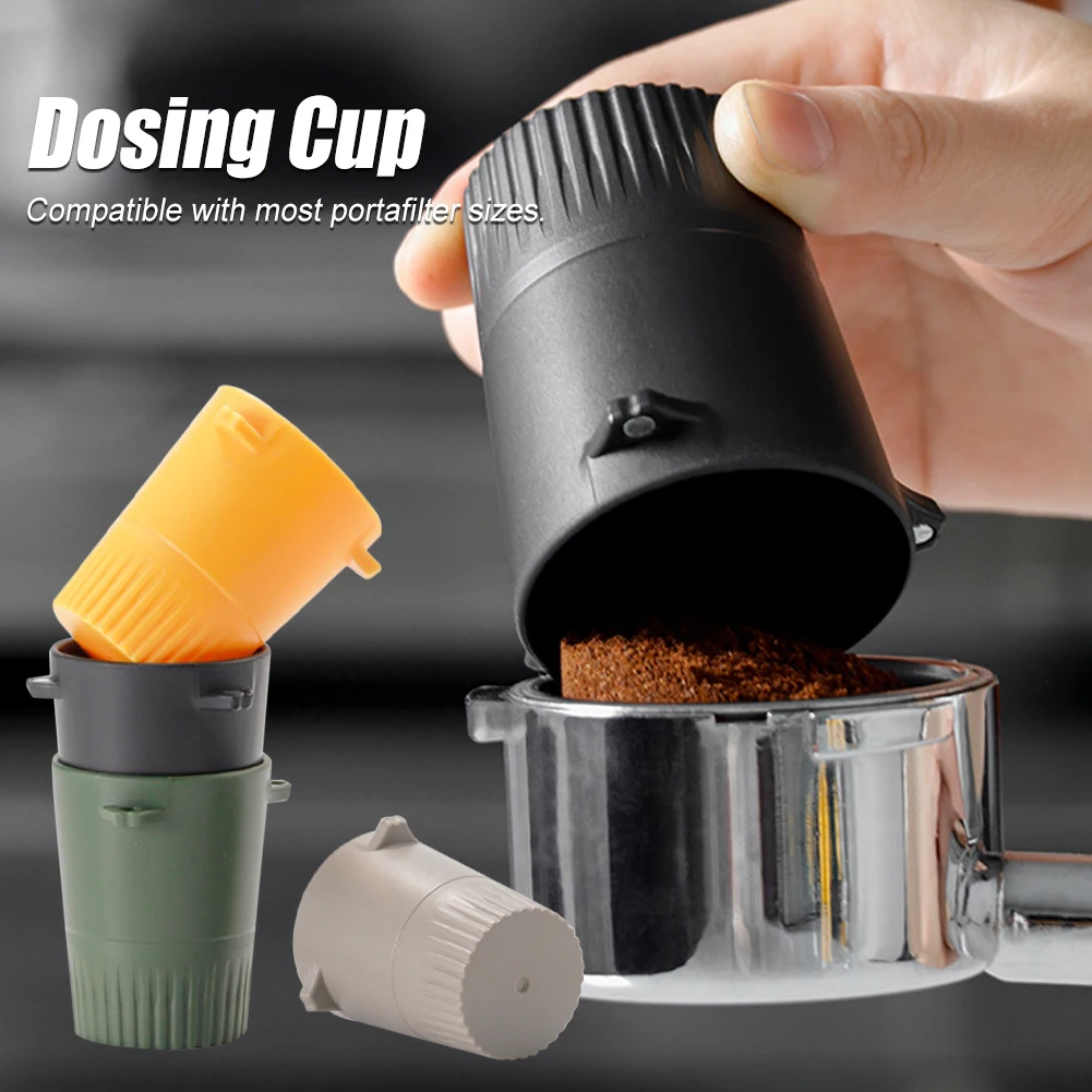 

51mm/53mm/58mm Coffee Dosing Cup Coffee Powder Feeder ABS Plastic Espresso Coffee Dosing Cup With Magnets Coffeeware Accessories