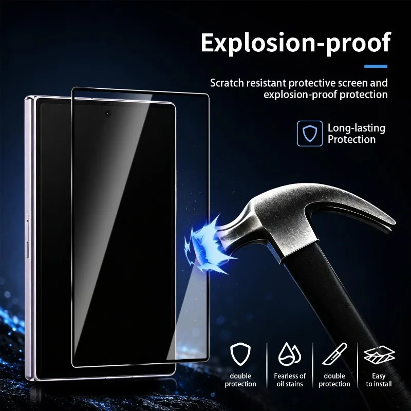 Premium Shatterproof 9H Tempered Glass Screen Protectors with Auto Alignment Kit (1/2/3 Packs)
