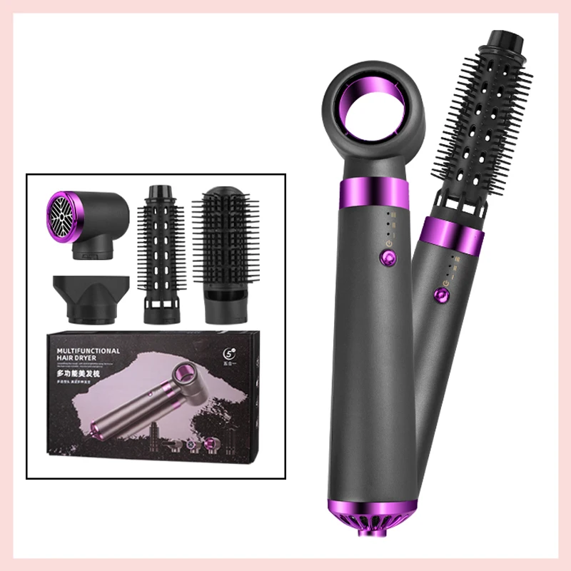 5 In 1 Hair Dryer Professional Electric Brushes Hot Air Comb Volume Curlers Salon Equipment For Hair Stylist Styling Tools kapous professional бальзам для придания объема volume up серии caring line 1000 мл