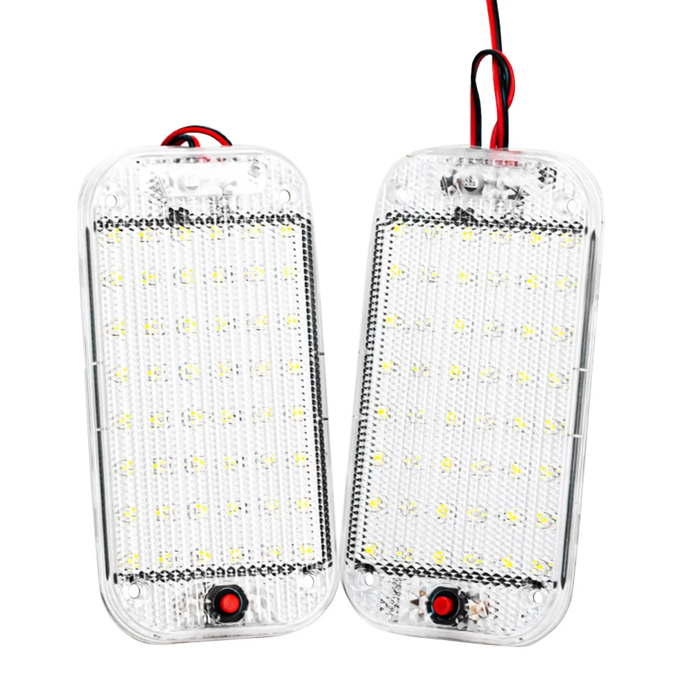 2pc 48led 12v85v Led Car Vehicle Interior Dome Roof Ceiling Reading