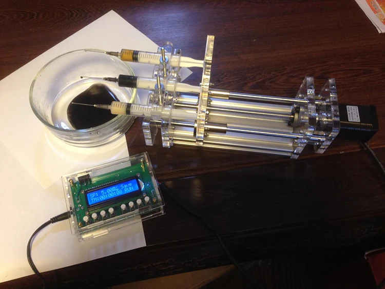 

Three-channel Syringe Pump Laboratory Micro-injection Pump / Dispenser / Syringe Thruster