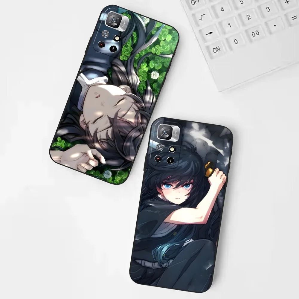 

Чехол M-Muichiro T-Tokito K-Kimetsu no Y-Yaiba A-аниме для телефона Xiaomi 13 Poco X4 M4 M3 F3 GT 11 9T 9 12 11T 9SE 11i 14 Pro Ультра