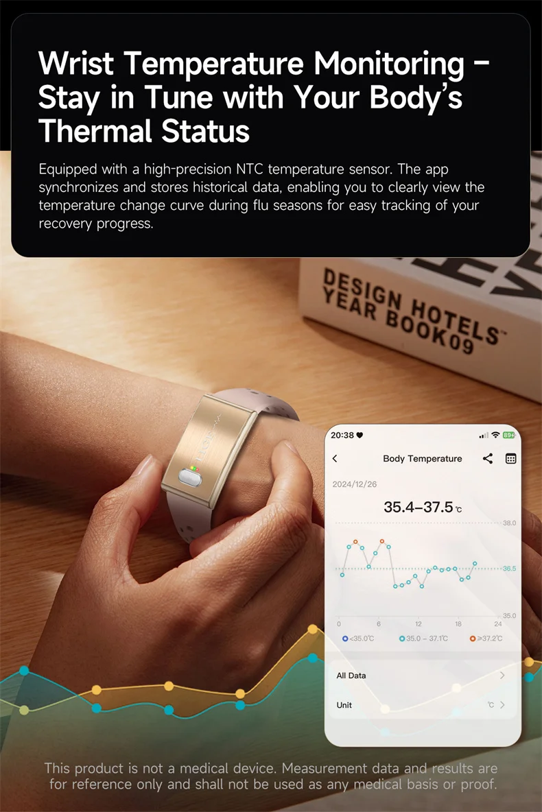Smart Armband Mit Ekg Herzfrequenz Und Blutdruckmessgerät_voghion.com