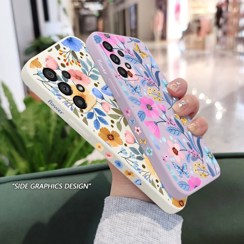 Miss Pattern Case For Samsung A54 A34 A14 A15 A25 A35 A55 A24 A73 A53 A33 A23 A13 A03 A03S A72 A52 A52S A32 A12 A04S A04 5G
