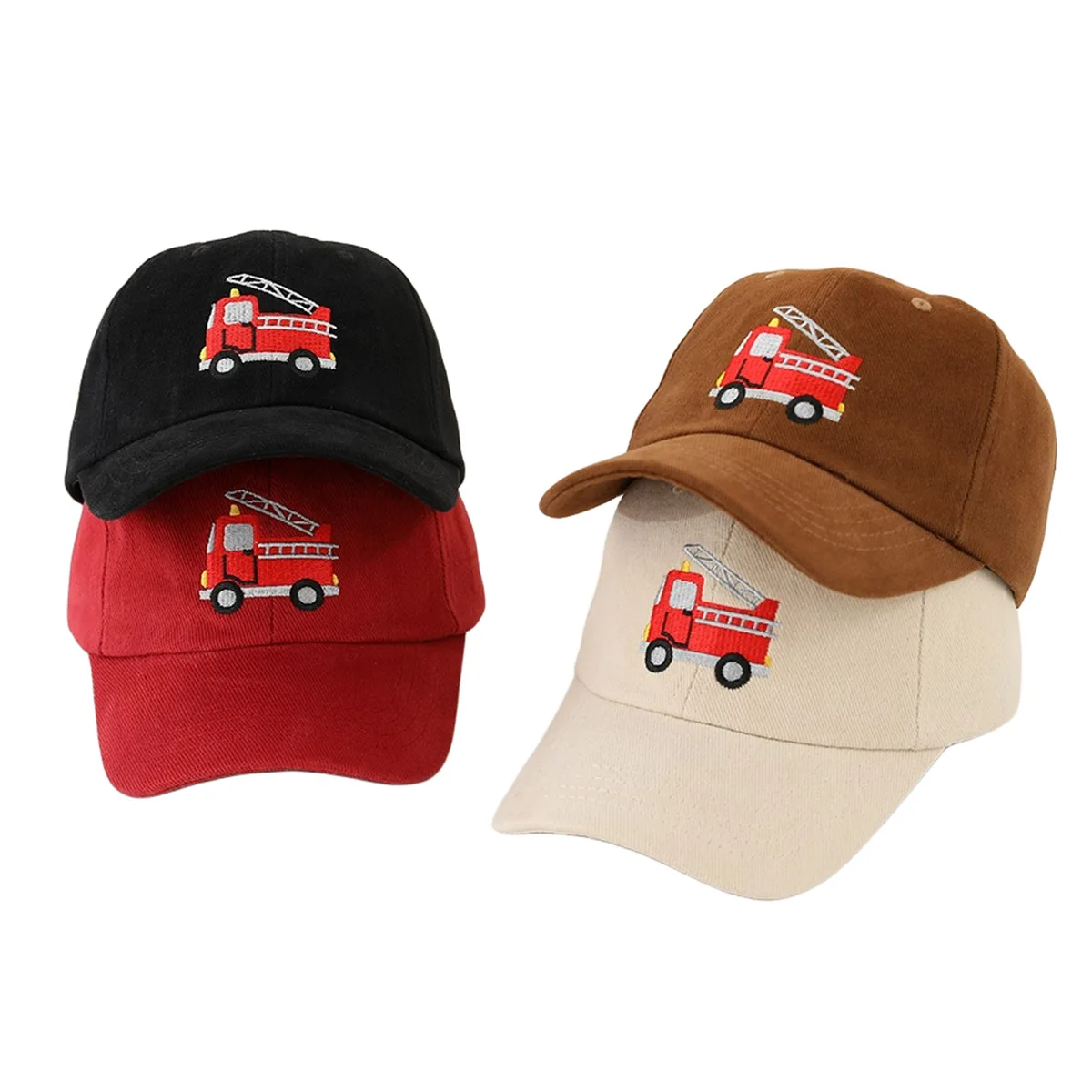 Doitbest 2024 Summer Boys Girls Cap Baseball Cartoon Fire Truck Child Sun Hats Spring Kids Children Peaked Caps Snapback Gorras