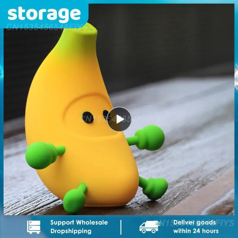 

Светильник для сна в виде банана, настольное украшение, регулируемая яркость