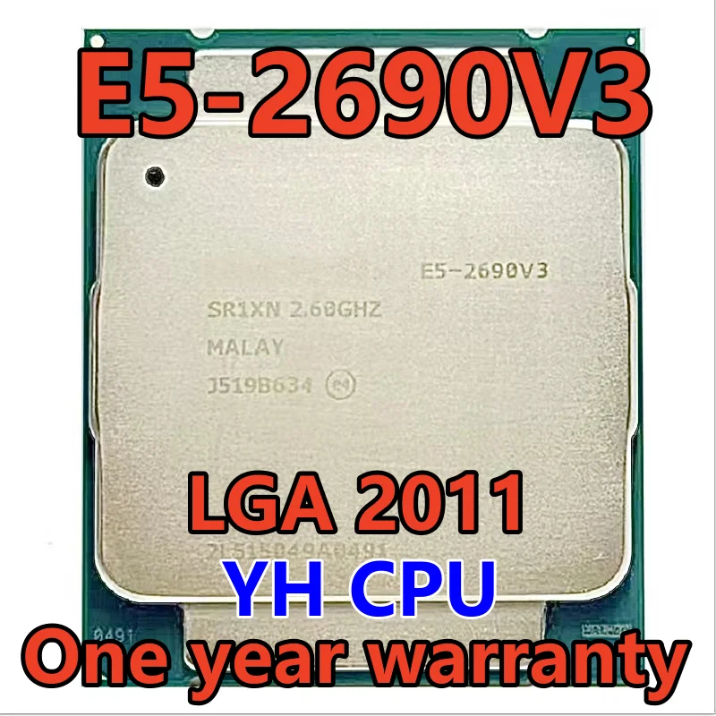 

E5-2690 V3 E5 2690v3 E5 2690 V3 2.6 GHz Dua Belas Core Dua Puluh Empat Benang 30MB 135W Prosesor CPU LGA 2011 E5-2690V3