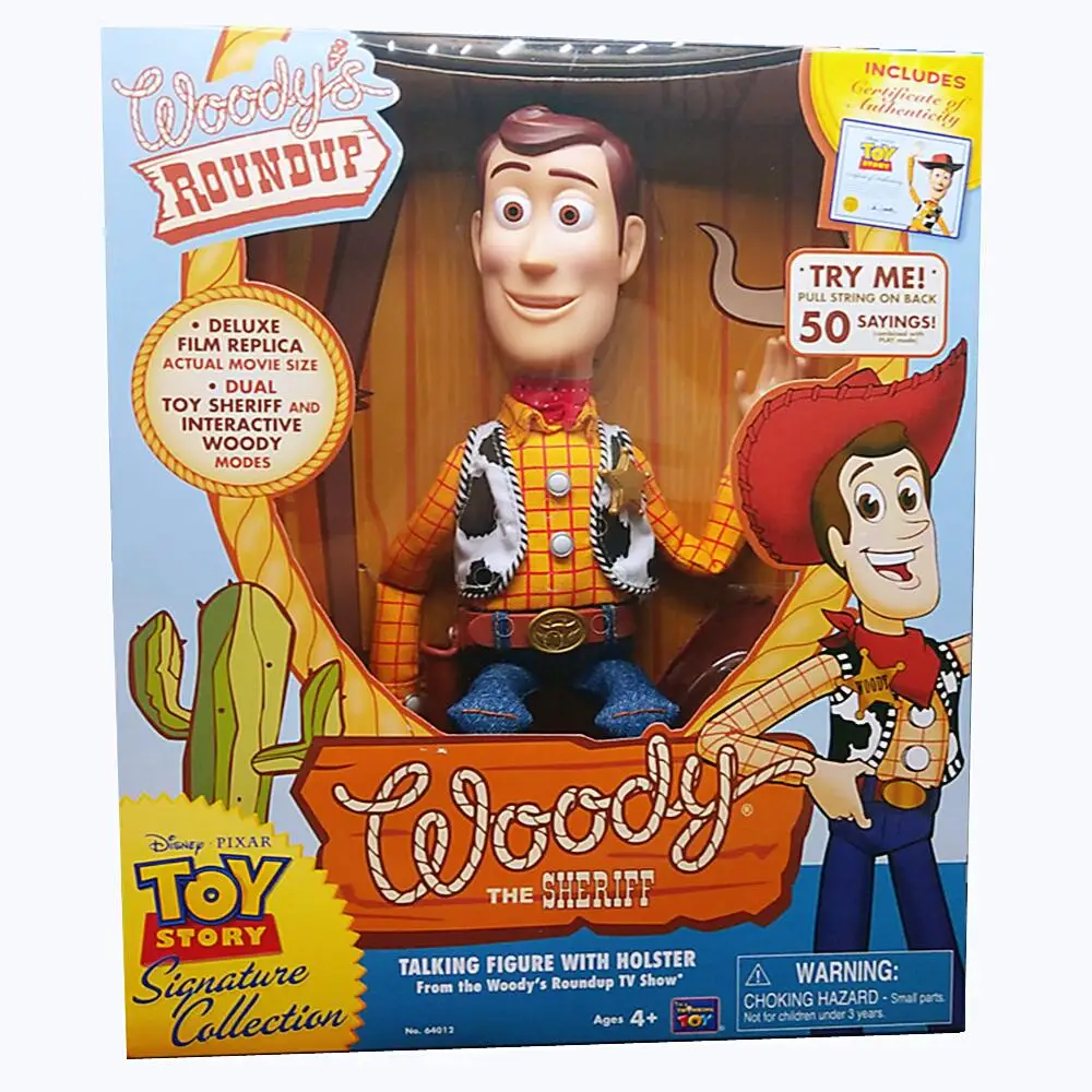 thumbnail image 1 of Figuras de acción de Disney Pixar Toy Story 4, Woody, Jessie, Buzz Lightyear, modelo de cuerpo de tela, colección limitada, regalo, 1 of 6
