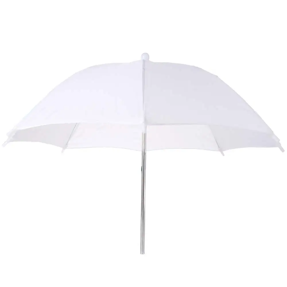 50cm/20인치 사진 촬영용 우산 금속 손잡이 화이트 소프트 라이팅 우산 디퓨저 간편 설치 전문가용