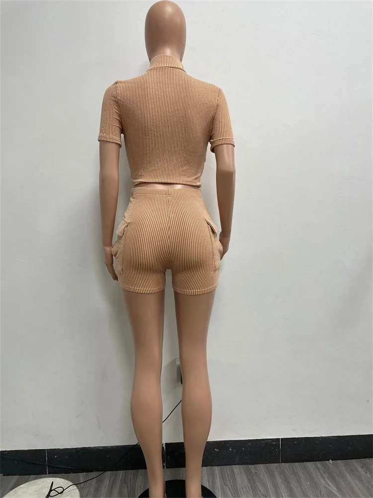 Wmstar Shorts Set Women Two Piece Set Sexy Fashionable Short Sleeved Shorts with Dual Sports Leisure Set Wholesale Dropshipping