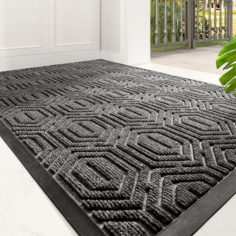 

Non-Slip Door Mat Entrance Mat Outdoor Indoor Doormat Welcome Rug Stain & Fade Resistant Entry Mat Easy Clean Entryway Floor Mat