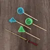 1:12 Scale Miniature Fishing Rod Fish Pole Trammel Net Dollhouse Decoration Doll Accessories Scene Model Micro Landscape 2