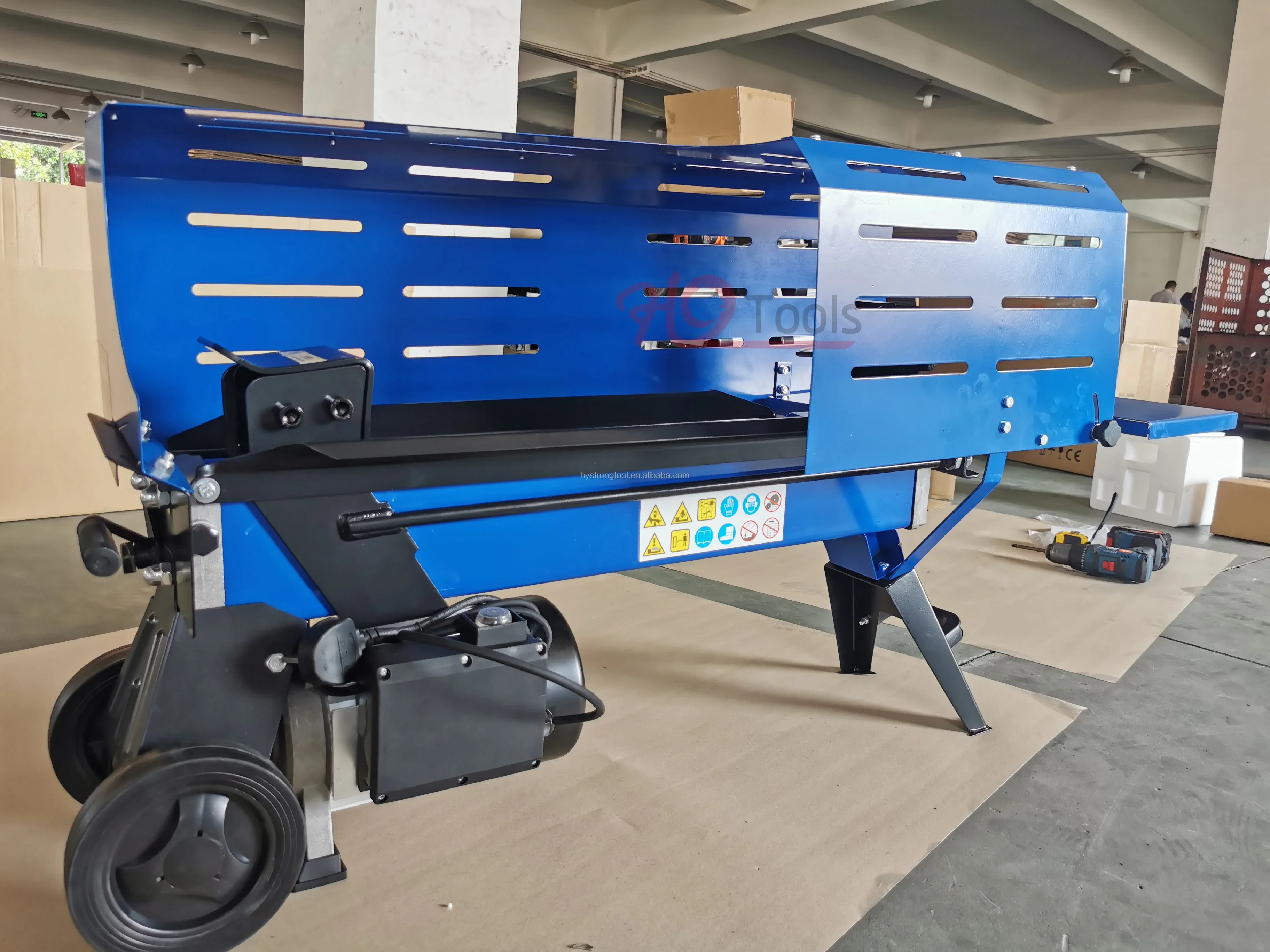 5 Ton Hydraulic Electric Small Wood Mechanical Log Splitter For Sale HY5T-520-I