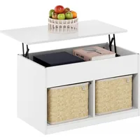 Jensen Living Room Lift Top Coffee Table with Hidden Compartment, 1