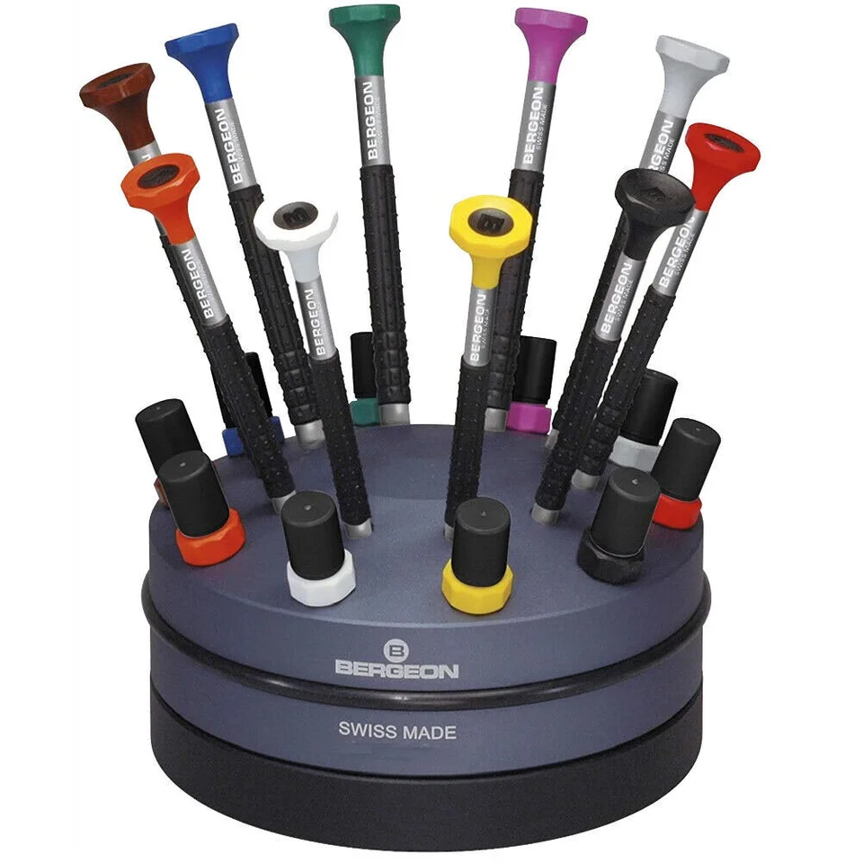 Set Cacciaviti Di Precisione Bergeon 30081-S10 – 10 Pezzi Ergonomici Per Orologeria – Svizzera