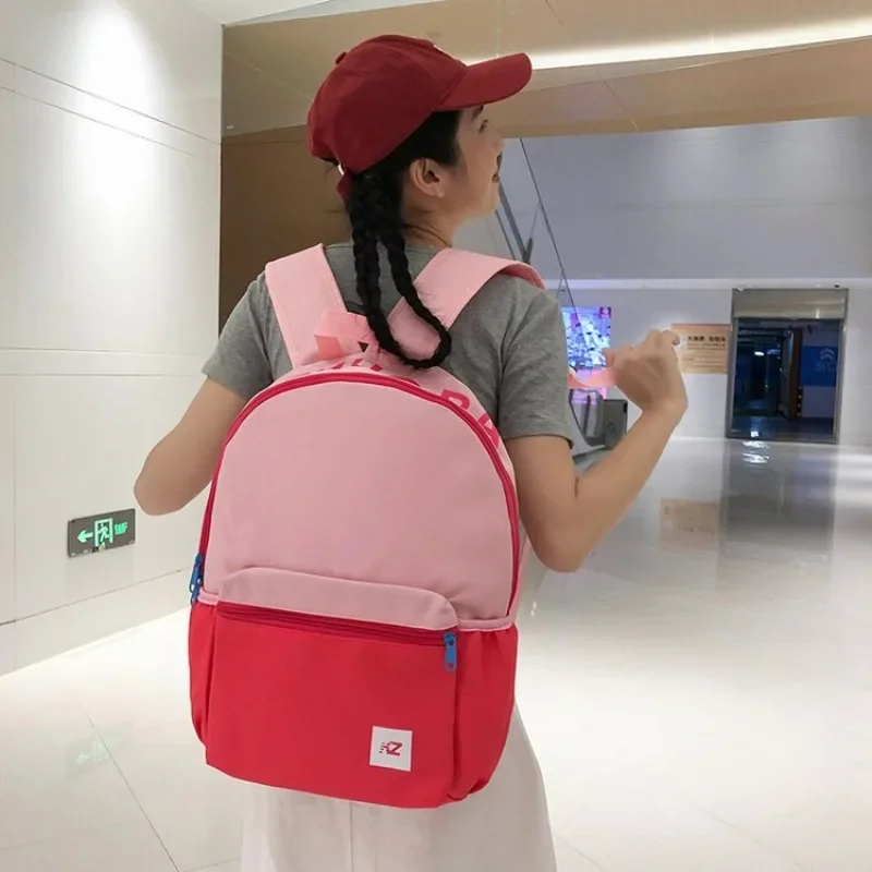 Large Capacity Fashionable Backpack College Leisure Student Backpack Junior High School Girl High School Backpack est solid color large capacity waterproof nylon unisex school backpack women shoulders bolsa mochila female college bagpack bags