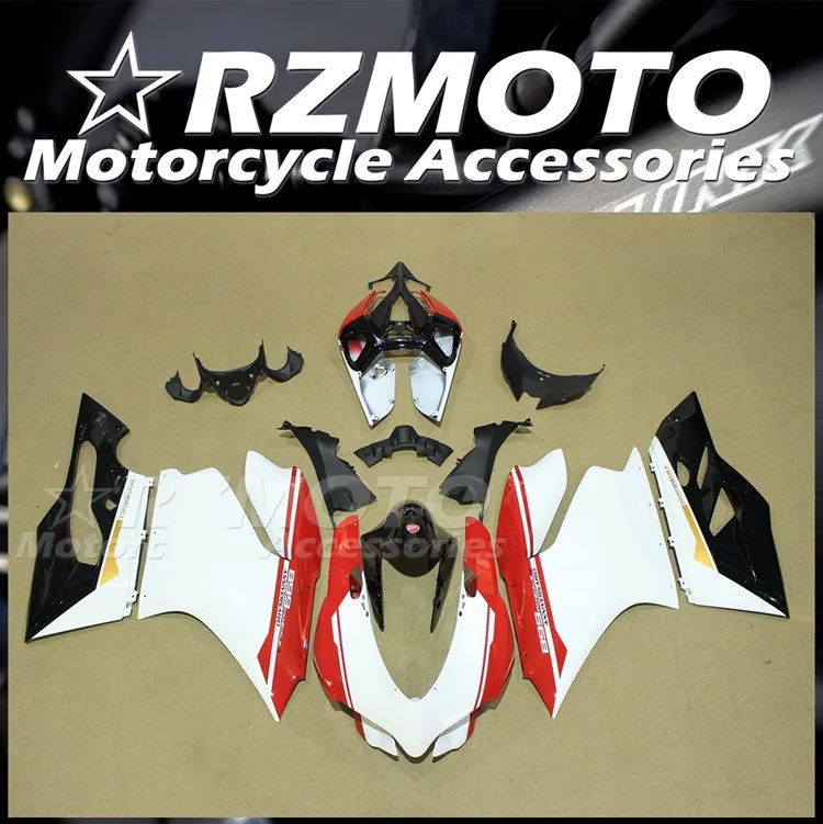 

4 подарка, новинка, задняя часть мотоцикла из АБС-пластика для Ducati 1199 899 Panigale 2012 2013 2014 2015 2016, комплект для кузова красного и белого цвета