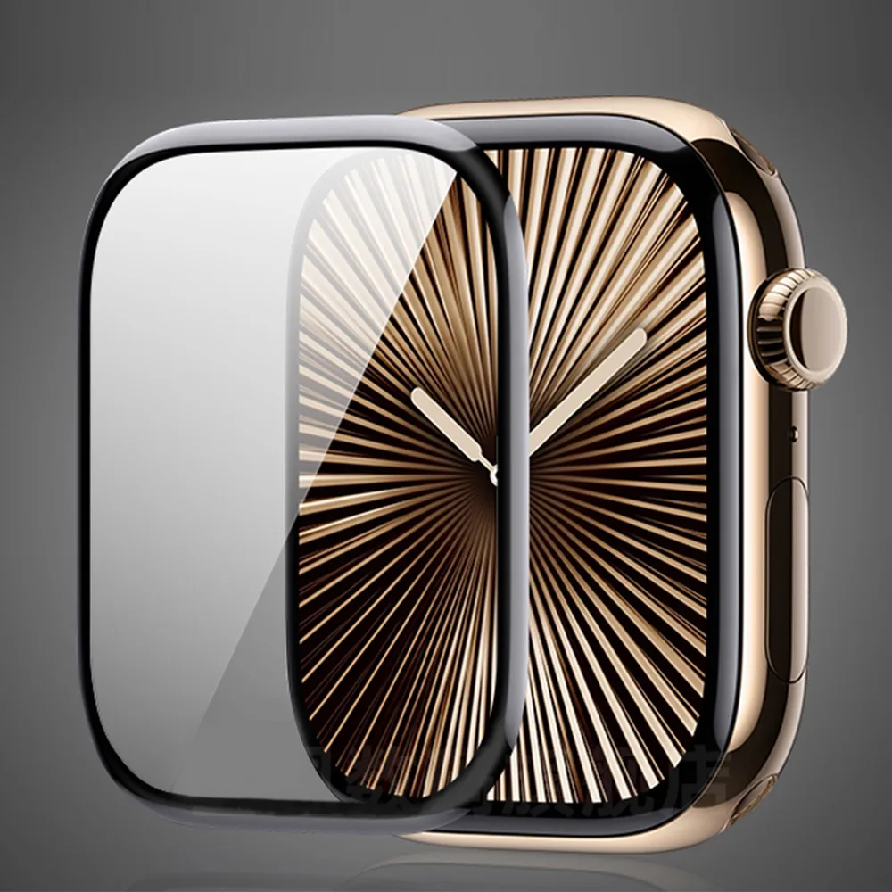 Proteggi schermo per Apple Watch Serie 10 11 9 8 7 6 SE 5 4 3 Accessori 9D HD Pellicola completa per IWatch 45mm 41 40 44mm 38mm 42mm