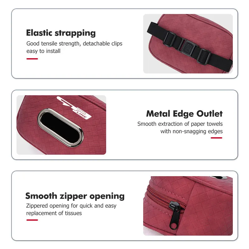 기아 K5 K2 옵티마 쏘울 스펙트라 니로 카덴자 세피아 카렌스용 차량용 티슈 박스 시트백 암레스트 걸이식 종이 보관 가방