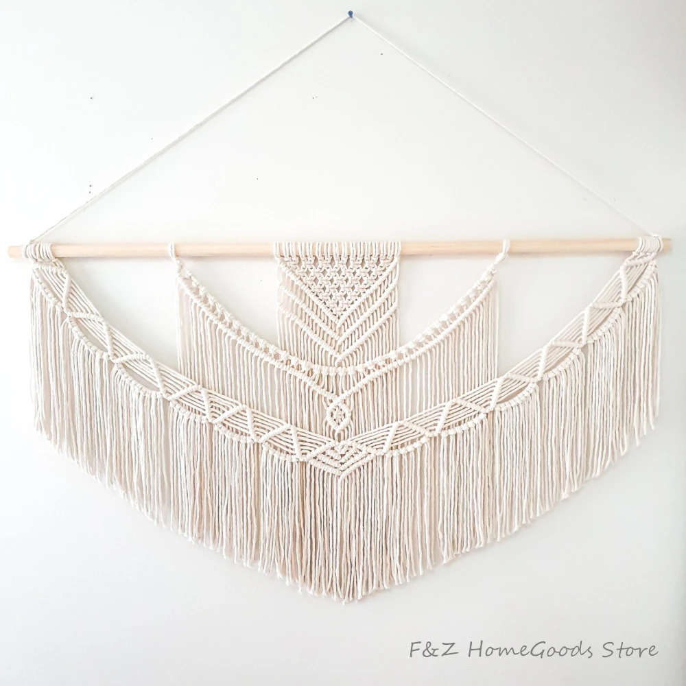 

Макраме настенный гобелен ручной работы в богемном стиле домашний декор в стиле бохо домашний декор для гостиной спальни Декор фона