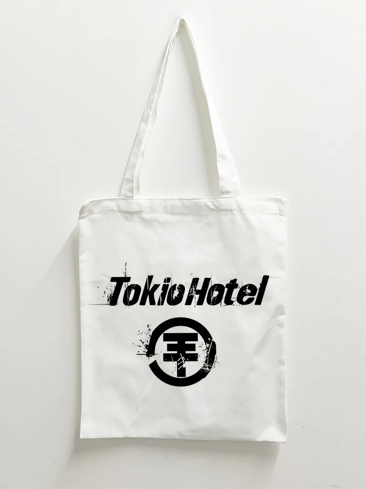 

Tokio Hotel Canvas Tote Bag Shopping Bag Cotton Eco Bag Handbag Shoulder Bag Shoping Bag Large Capacity Shopper Bag Women
