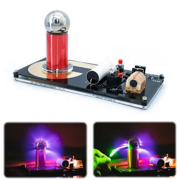 1Set Mini Kit bobina Tesla 20W Mini musica bobina Tesla altoparlante al Plasma trasmissione Wireless Tesla DC12V 2A Kit modello esperimento fai da te