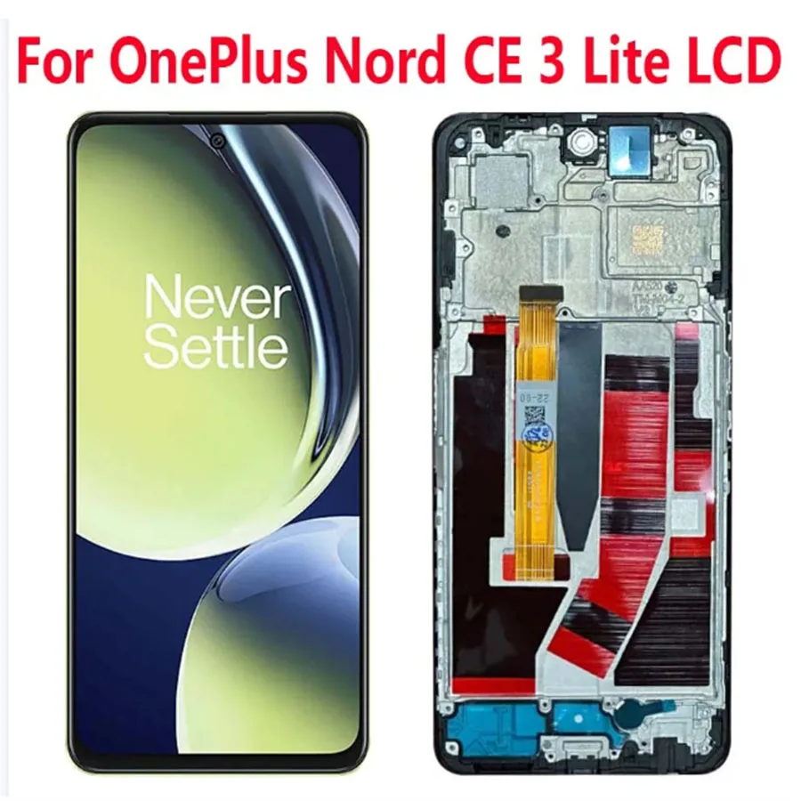 

6.72”For OnePlus Nord CE 3 Lite LCD With Frame Display Touch Screen Digitizer Assembly Replacem CE 3 Lite LCD CPH2467, CPH2465