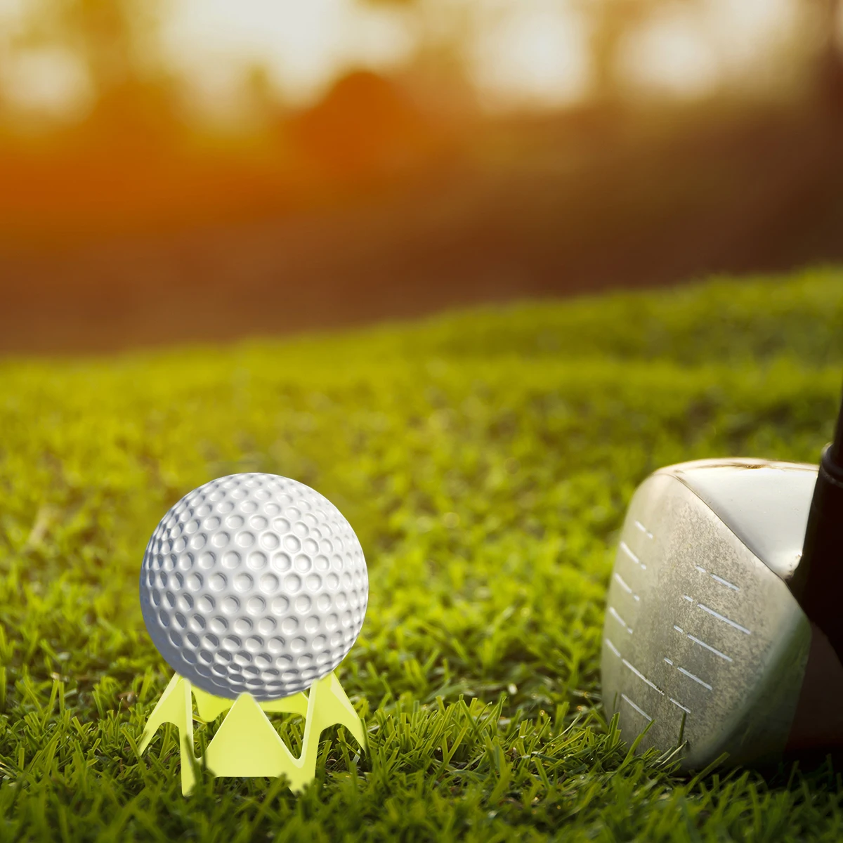 20Pcs Plastic Golf Tees Reusable Lightweight Simulator Portable Golf Mat Tees for Home Outdoor Indoor Turf and Driving Range 6