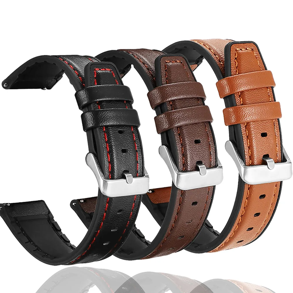 FTRONGRT 22mm Cinturino Compatibile con Fossil Gen 5 Carlyle HR, Silicone Cinturino di Ricambio Compatibile con Fossil Gen 5 Carlyle HR- Bianco Blu Notte