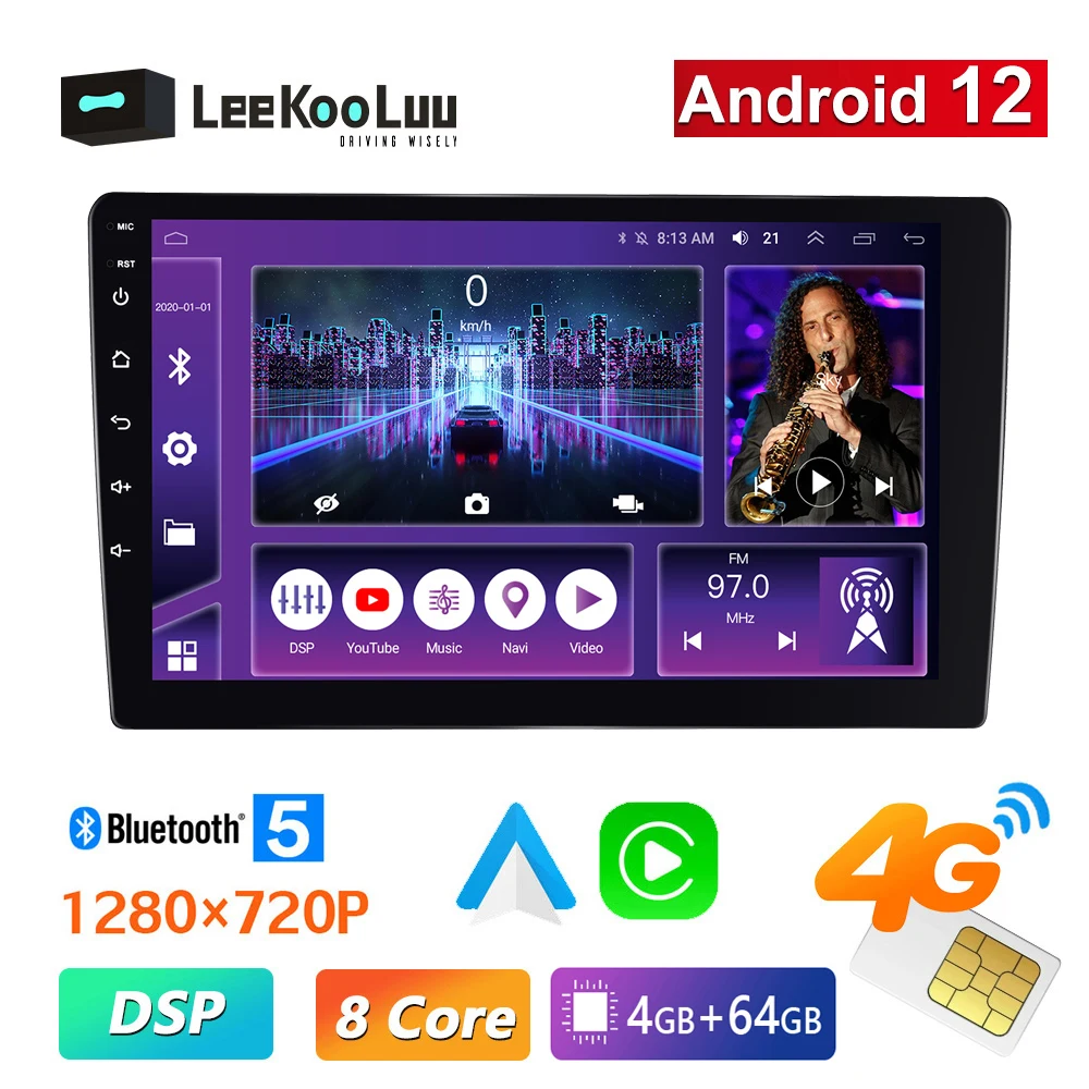 LeeKooLuu car intelligent system android auto radio 2din