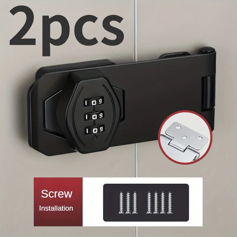 Digital Zinc Alloy Combination Cabinet Lock - 100 Code Options With Key For Toolboxes & Drawers