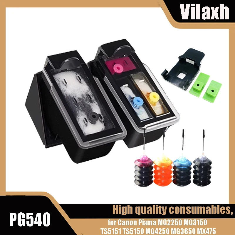 Pg540 Pg-540Xl Cl-541Xl Cartuccia Di Inchiostro Per Canon Pixma Mg3150 Mg2150 Mg2250 Mg3650 Mg3250 Mg4250 Ts5150 Mx375 Mx435 Mx535 Mx455