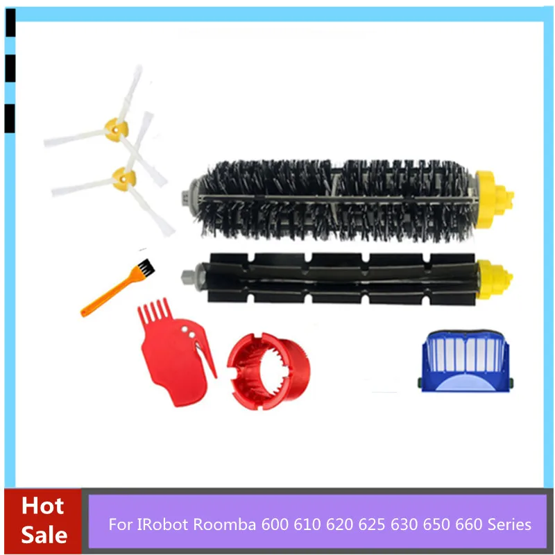 

Аксессуары для пылесоса, фильтр, основная боковая щетка для IRobot Roomba 600, 610, 620, 625, 630, 650, 660 серии