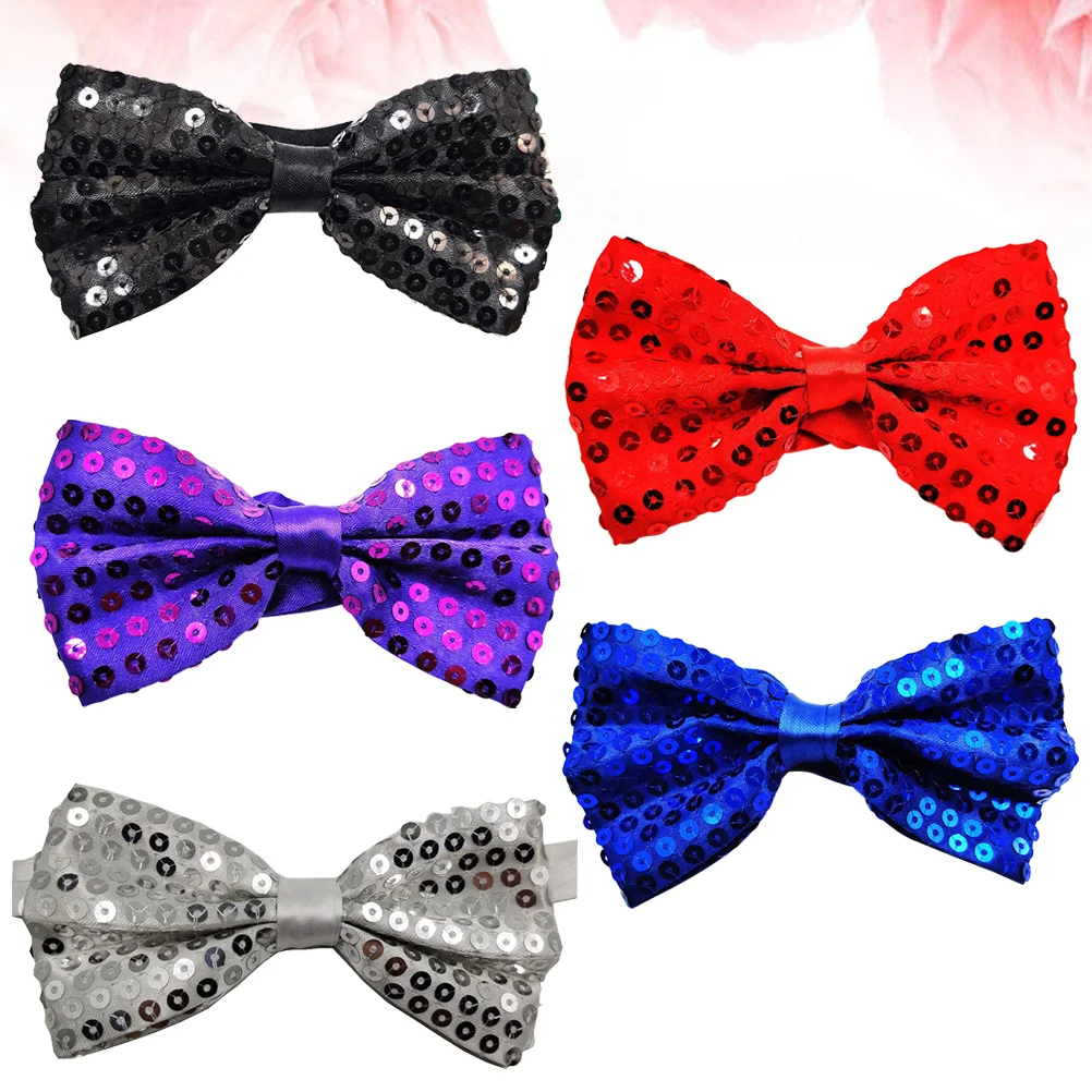 

5 PCS Clothes Decoration Neck Tie Bow Party Ties Bowtie Small Dog Receive Flowers