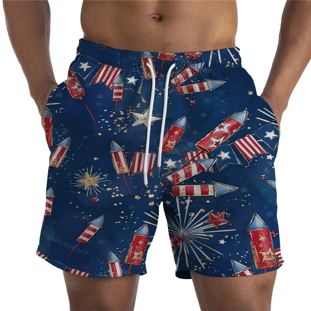 New 3D Print Independence Day Causal Clothing  Fashion Men Women Shorts Plus Size S-7XL Streetwear Pants  Cargo Shorts Men