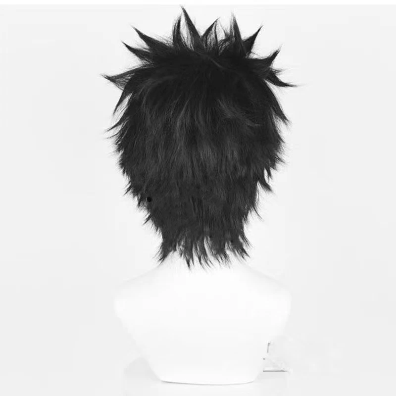 Black Upturned Hairstyle Wig for Obito Cosplay