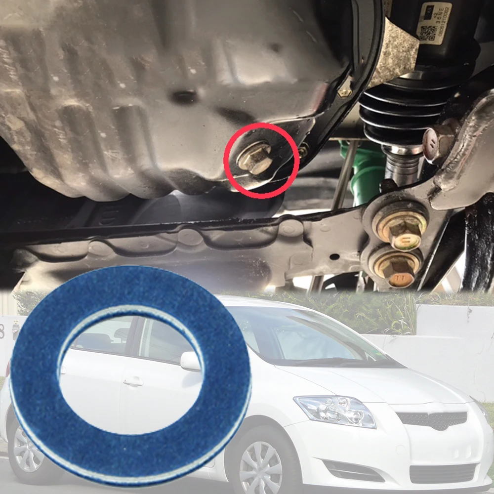 For Toyota Auris E150 E180 2006-2011-Corolla Car Oil Drain Sump Plug Washer Gasket Seal Accessories oil drain plug seal washer