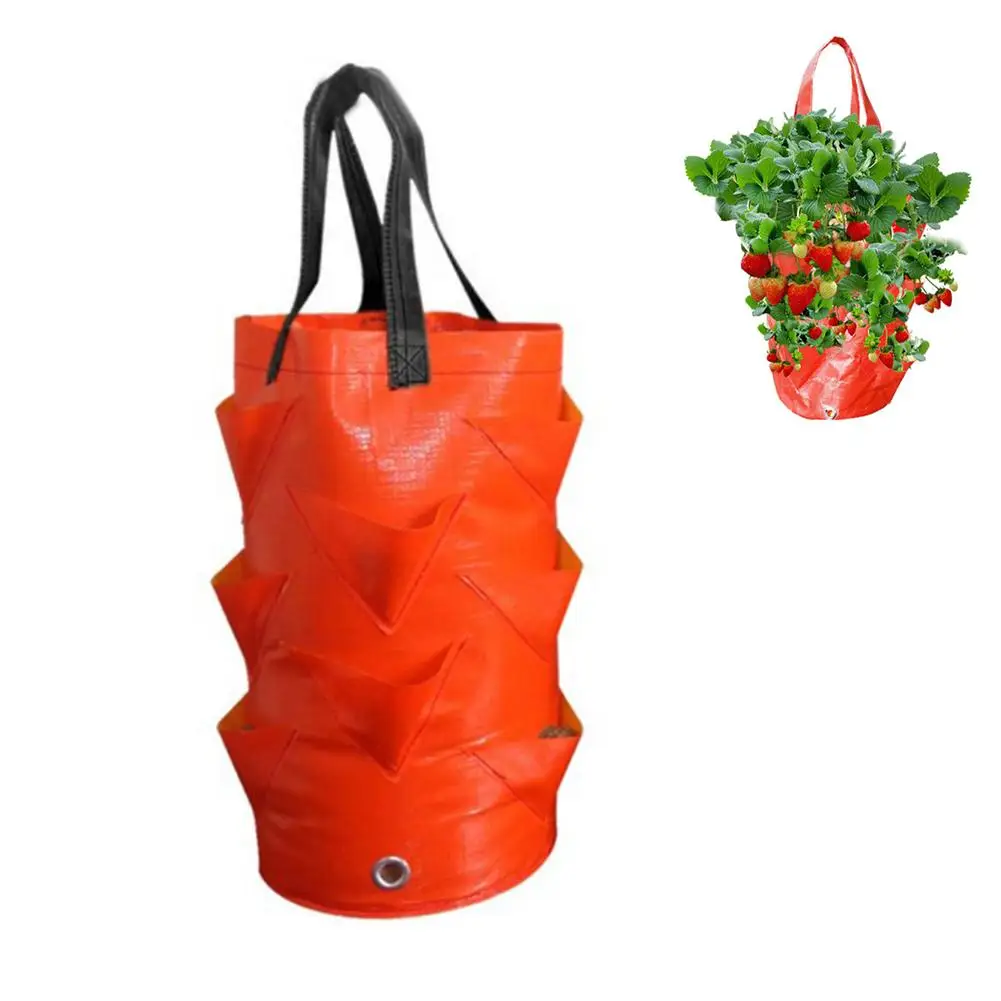 Outdoor Hanging Planter Bag for Strawberries and Tomatoes