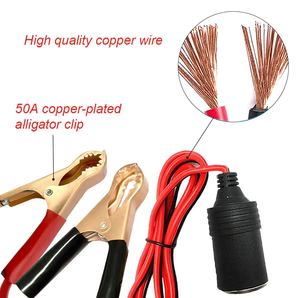  ׼ Ŭ  ͸ , ڵ 12V ̺ ,  ,   Ǿ Ŭ, 50A, 1PC