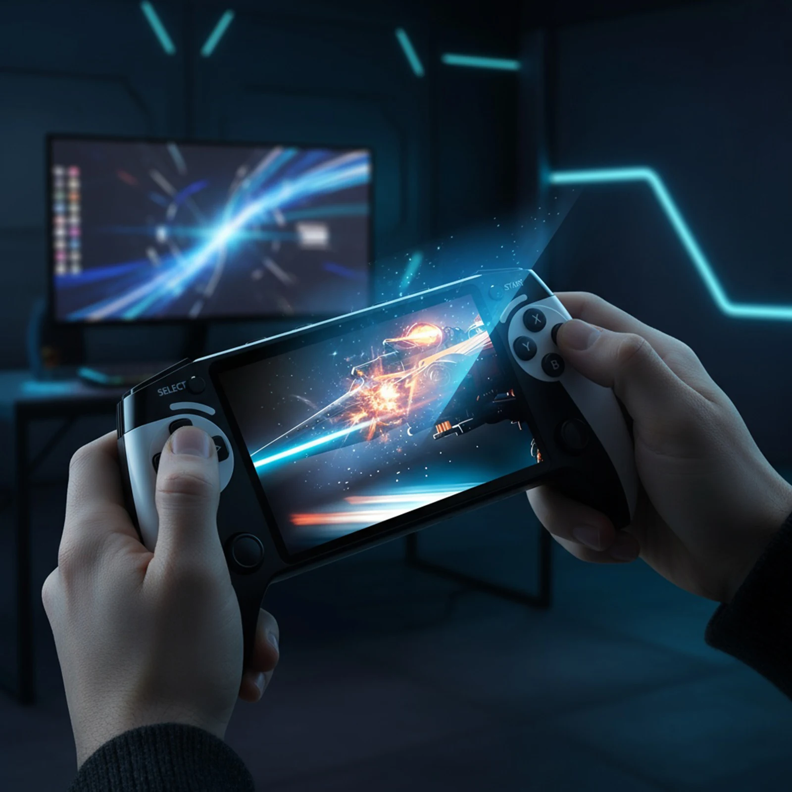 Handheld Game Console 5.5 Inch Screen Retro Handheld Video Game Console with 20000+ Games Game Player for Kids and Adults - 2