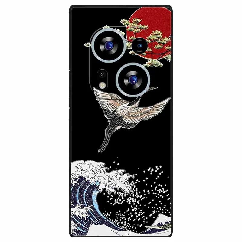 Charming 3D Relief Soft TPU Silicone Phone Case for Tecno Phantom X2 Series