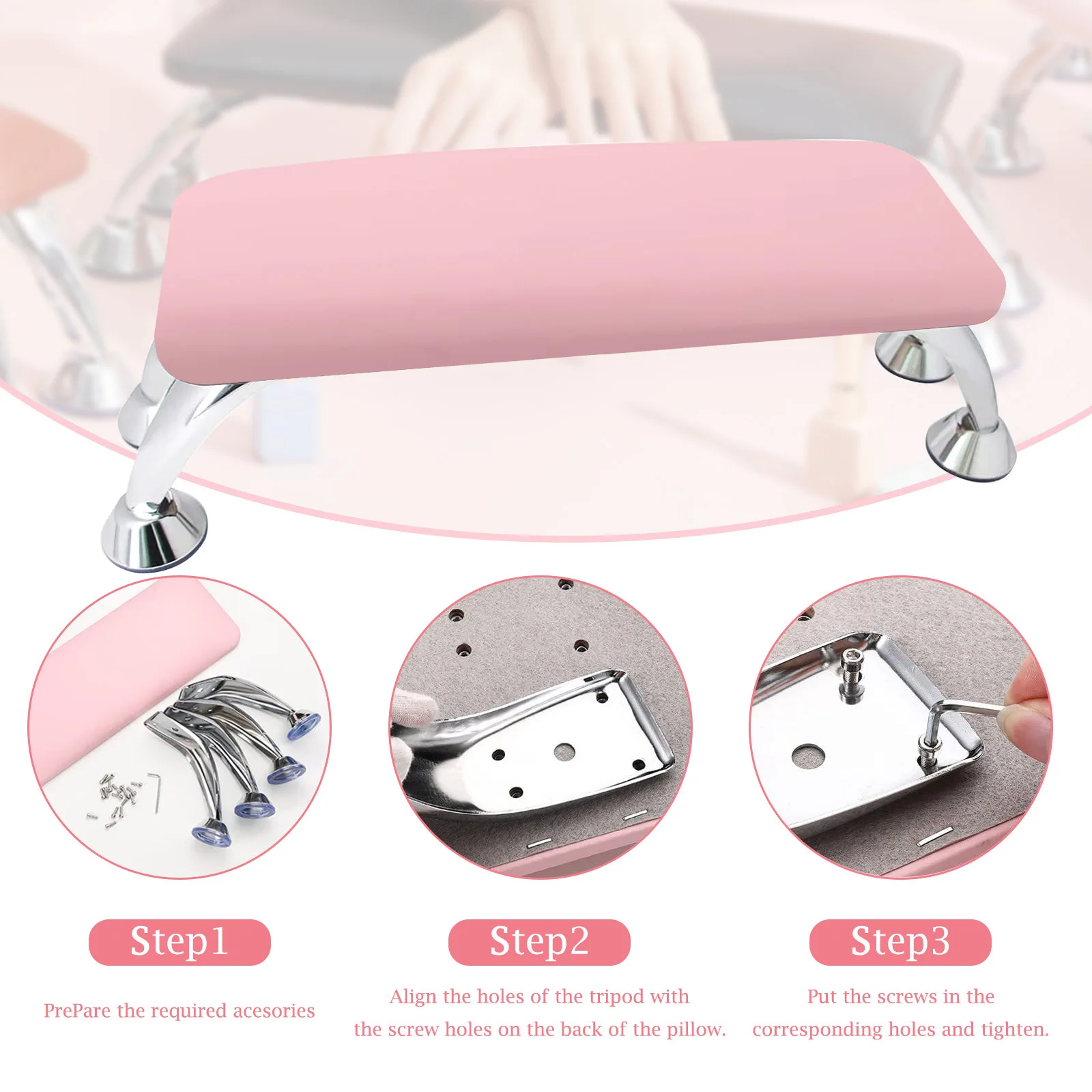 Big Leather Nail Art Rest Pillow For Pedicure Hand Stand Cushion For Manicure Tools Equipment