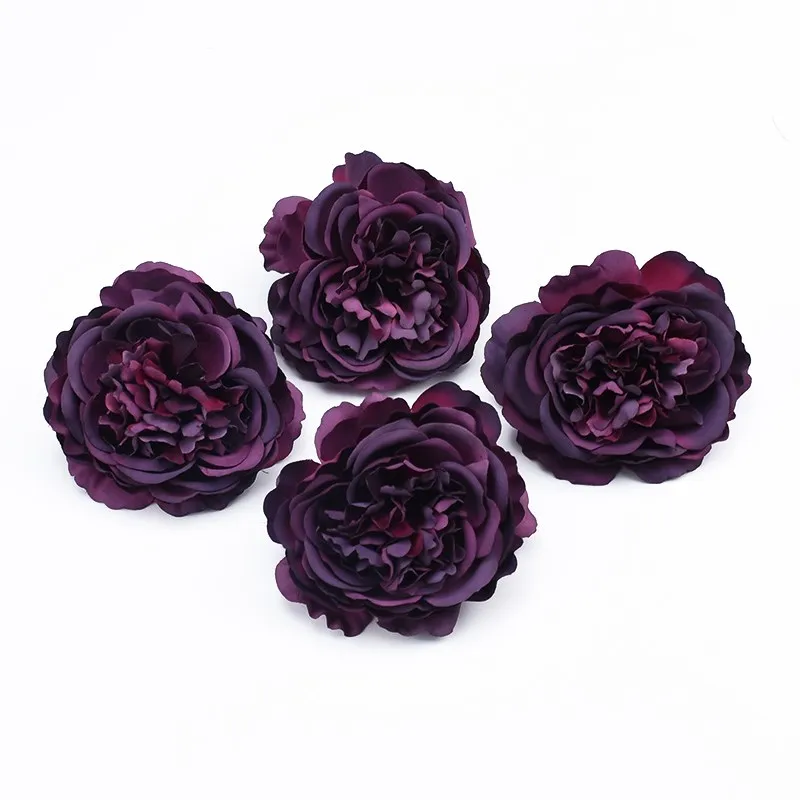 5/10Pcs Künstliche Blumen Europäischen Pfingstrose Köpfe Hochzeit Braut Hause weihnachten garten Zubehör Diy Scrapbooking Hohe qualität – Detail 21