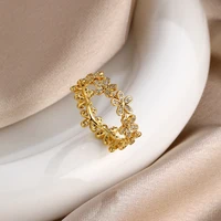 925 Sterling Silver gilding Rings Gold Color Sparking Popular LOVE Wedding Ring Certified Women Engagement Jewelry Anniversary 2