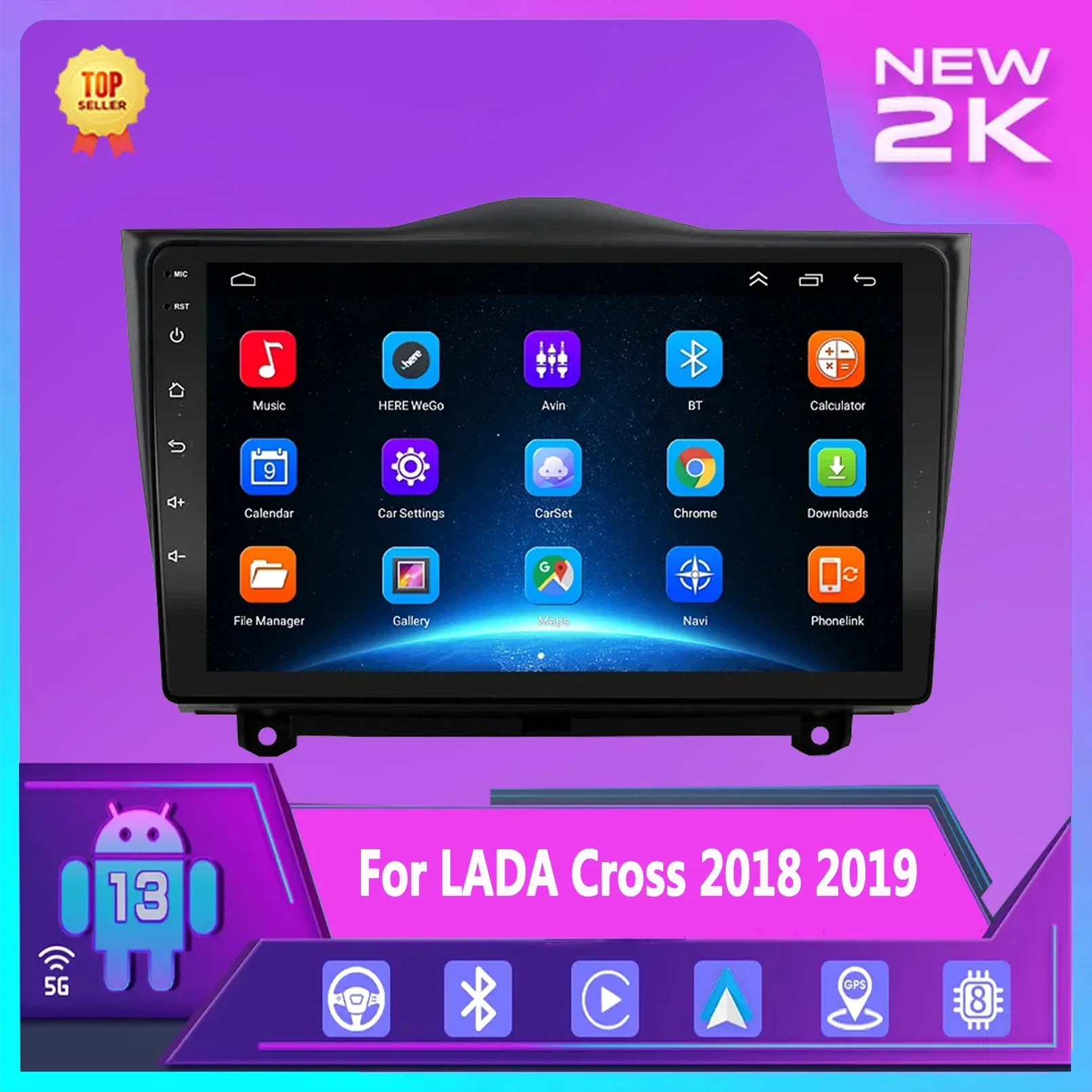 

Android Car Radio Multimedia for LADA BA3 Granta Cross 2018-2019 GPS Navigation Carplay Video Player QLED DSP 2 Din Auto Stereo