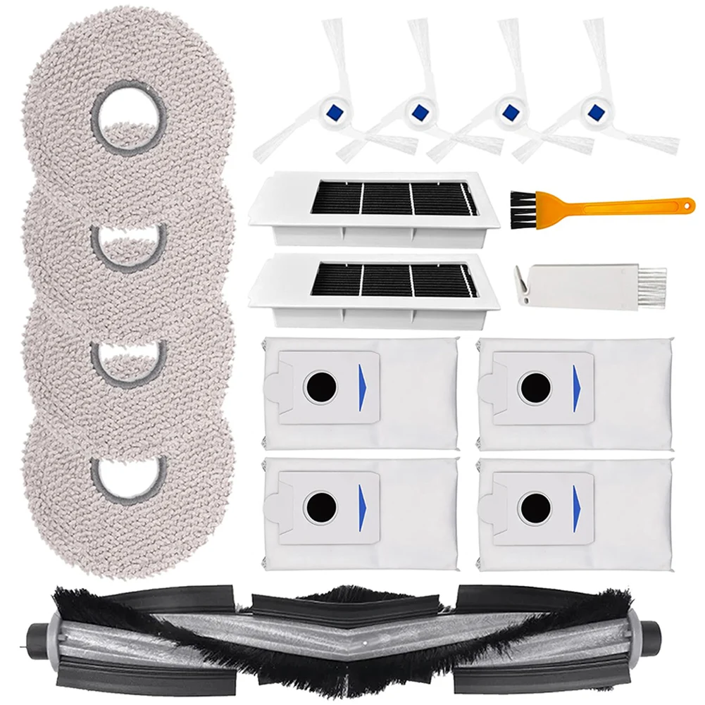 

Насадка на швабру для фильтров, боковые щетки, Hepa фильтр, насадка на швабру, пылесборник, набор запасных частей для X2/ X2 Omni / X2pro/DEX86, 17 шт.