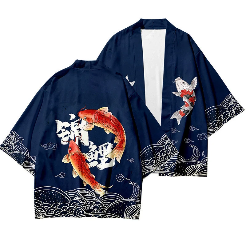 Samurai Crane Japanese Style Kimono Haori Men Women Cardigan Chinese Dragon Traditional Japanese Clothing Casual Clothes
